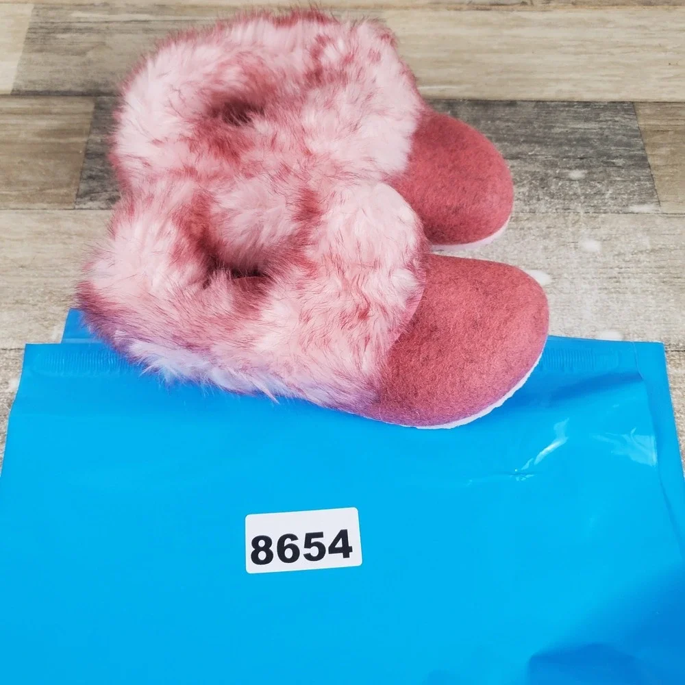 Birkenstock Kaprun Braid Clogs 9 Narrow Inuit‎ Pink Wool Felt Slip On Slipper
